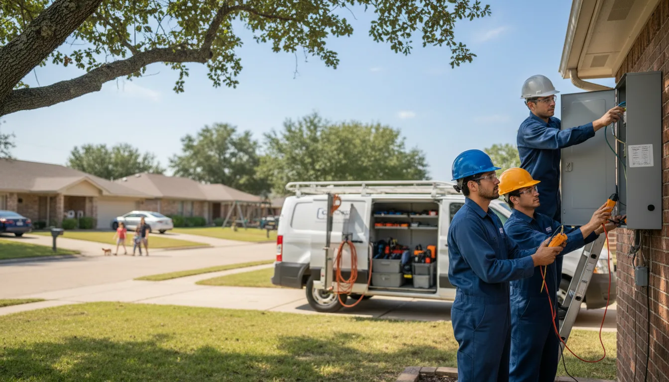 Certified electrician providing emergency electrical services in Roland, IA